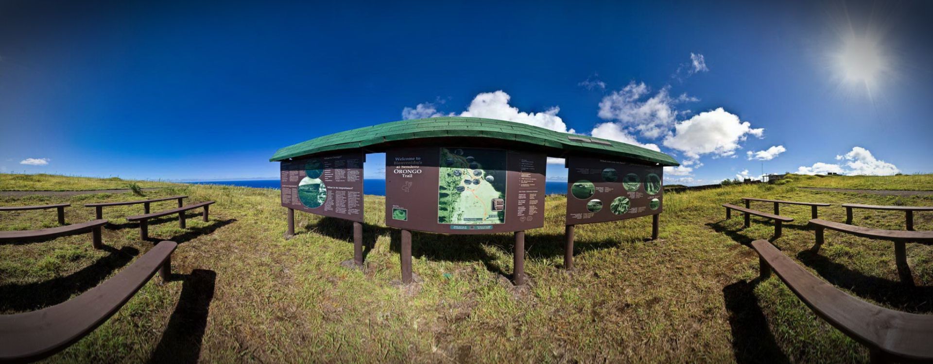 Orongo Village, main entrance