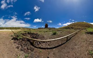 Anakena Beach : Moai Alone