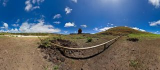 Anakena Beach : Moai Alone