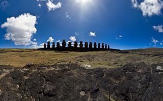 Another Day At Tongariki (View from back)