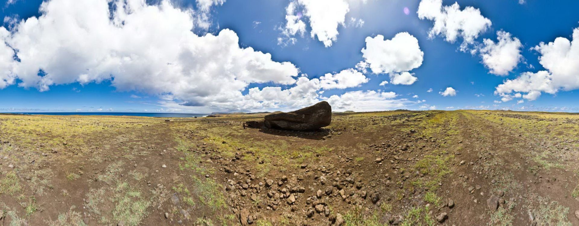 Lonely Moai (verso)