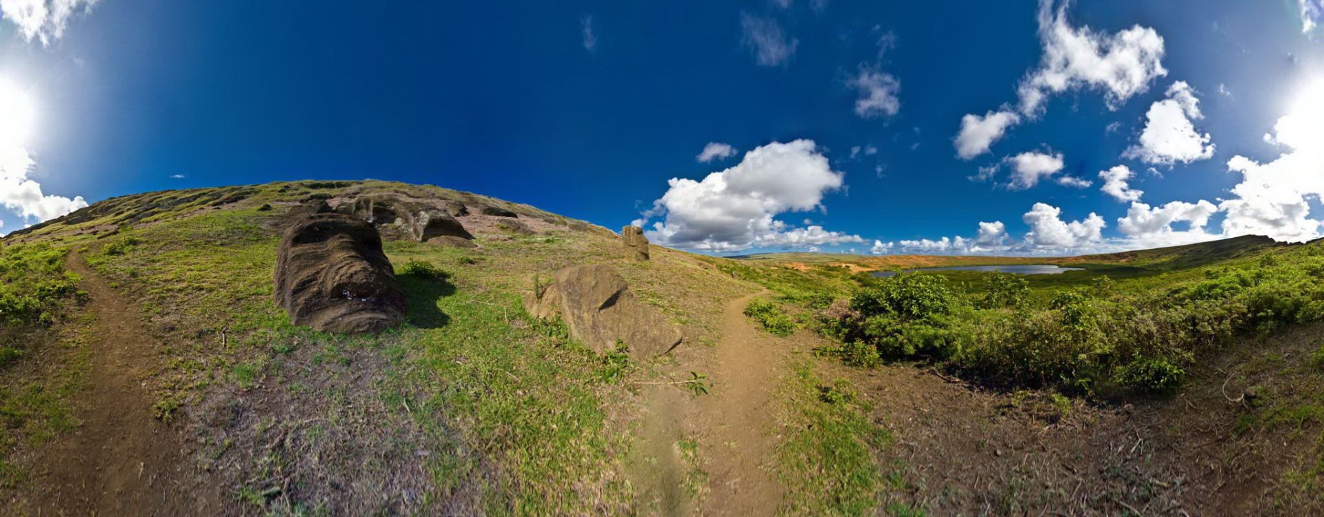 Inside Rano Raraku : The Moai Quarry
